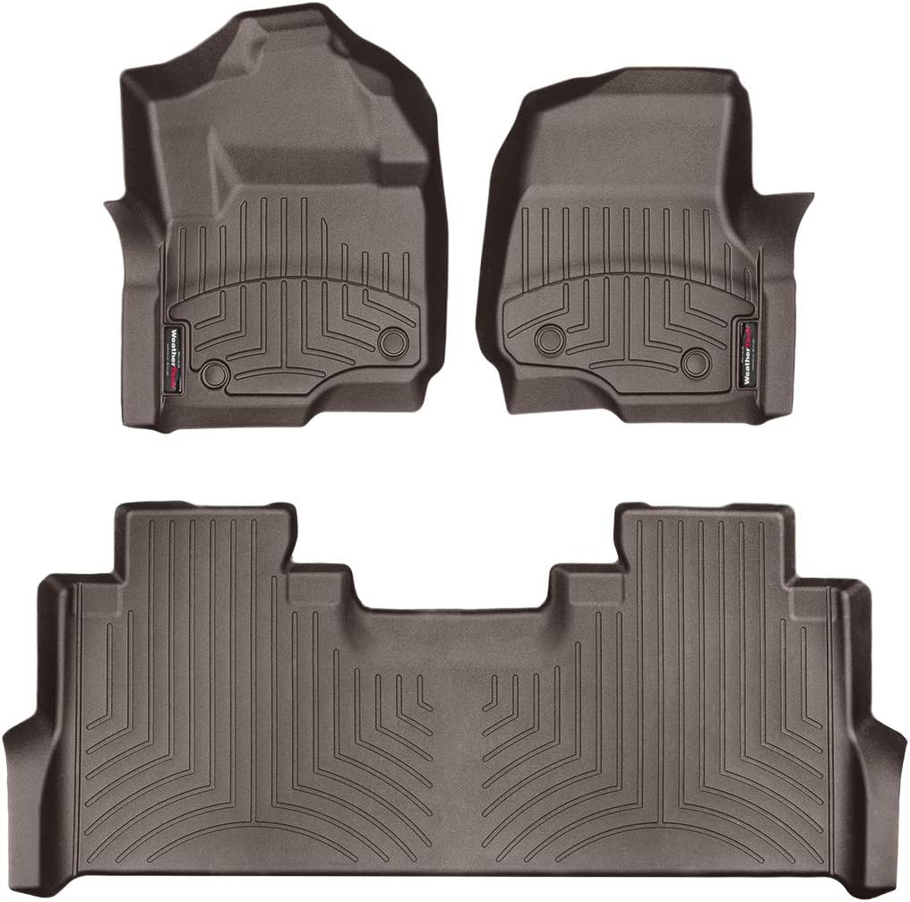 Custom FloorLiner for Ford SuperDuty SuperCrew - 1st & 2nd Row (Black) B818
