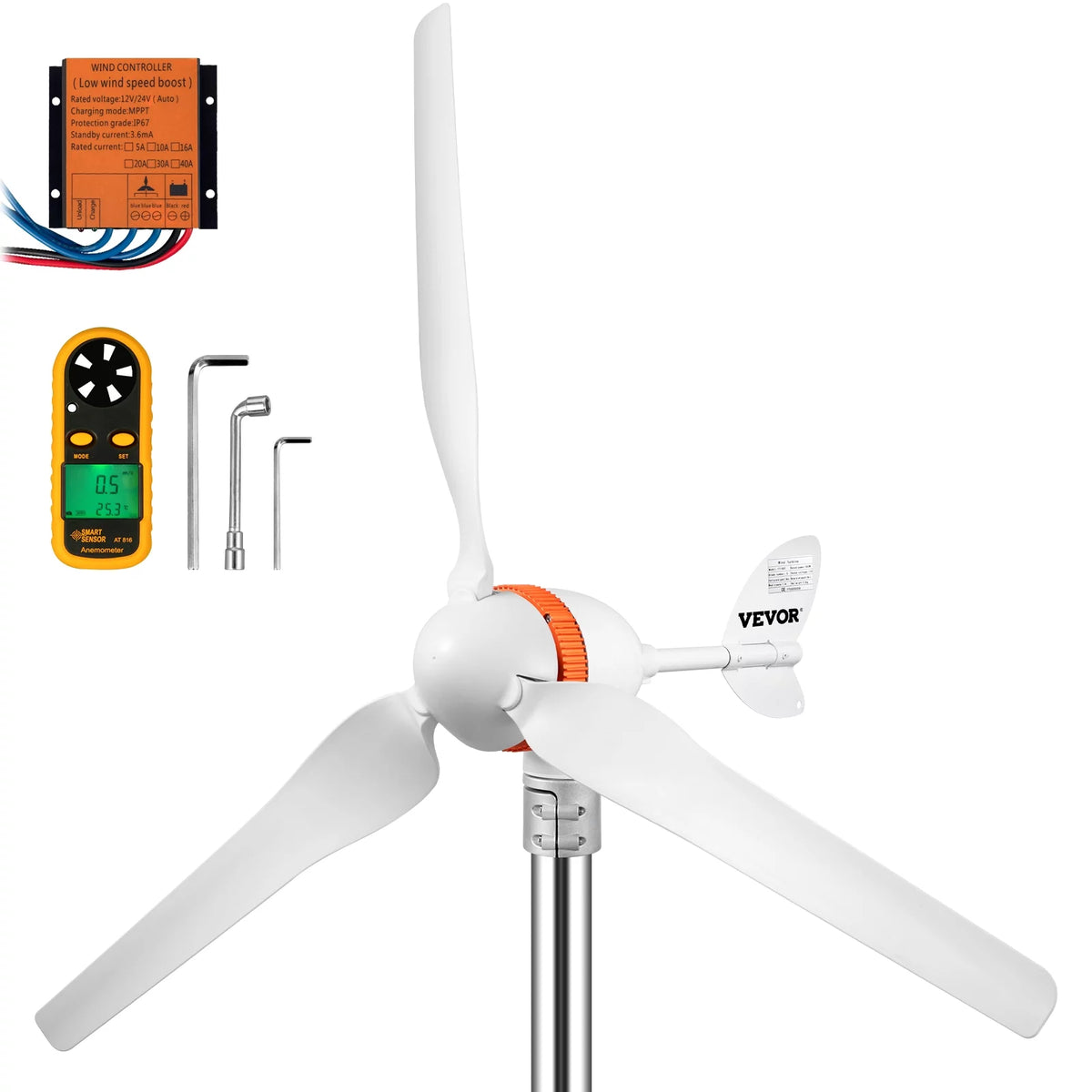 400W 12V Wind Turbine Generator with MPPT Controller P713839