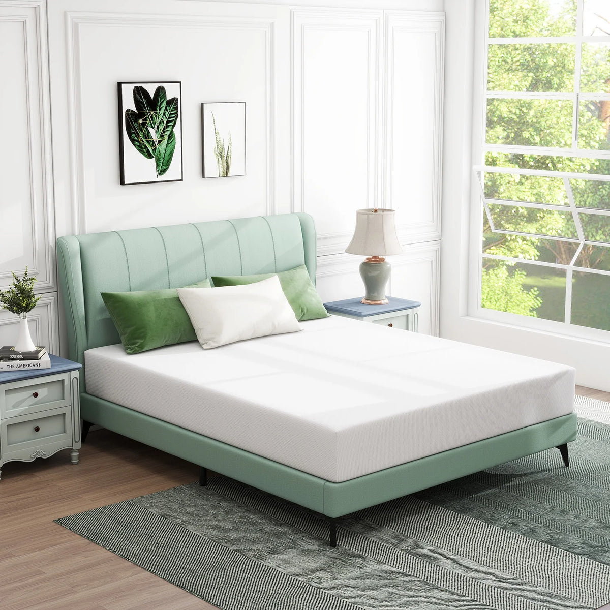 Queen Cooling Gel Memory Foam Medium Firm Mattress S473