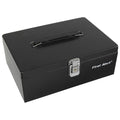 Black/Silver Locking Steel Cash Box H16972