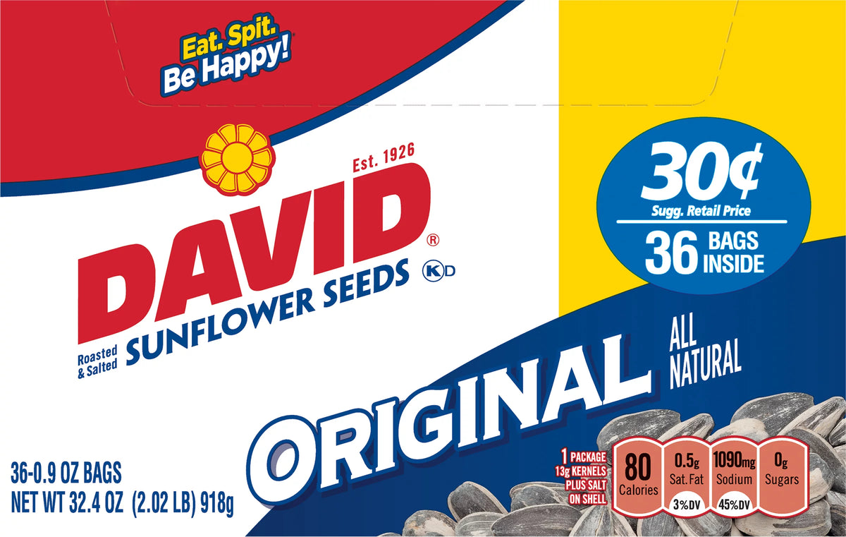 Sunflower Seeds 36 ct 0.9 oz Bags M3808