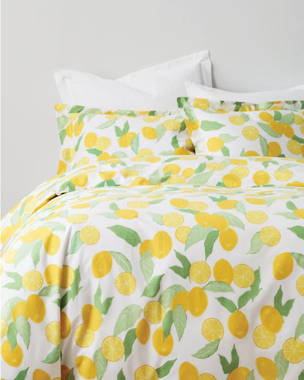 Organic-cotton Percale Duvet Cover Queen 88 x 94 B944