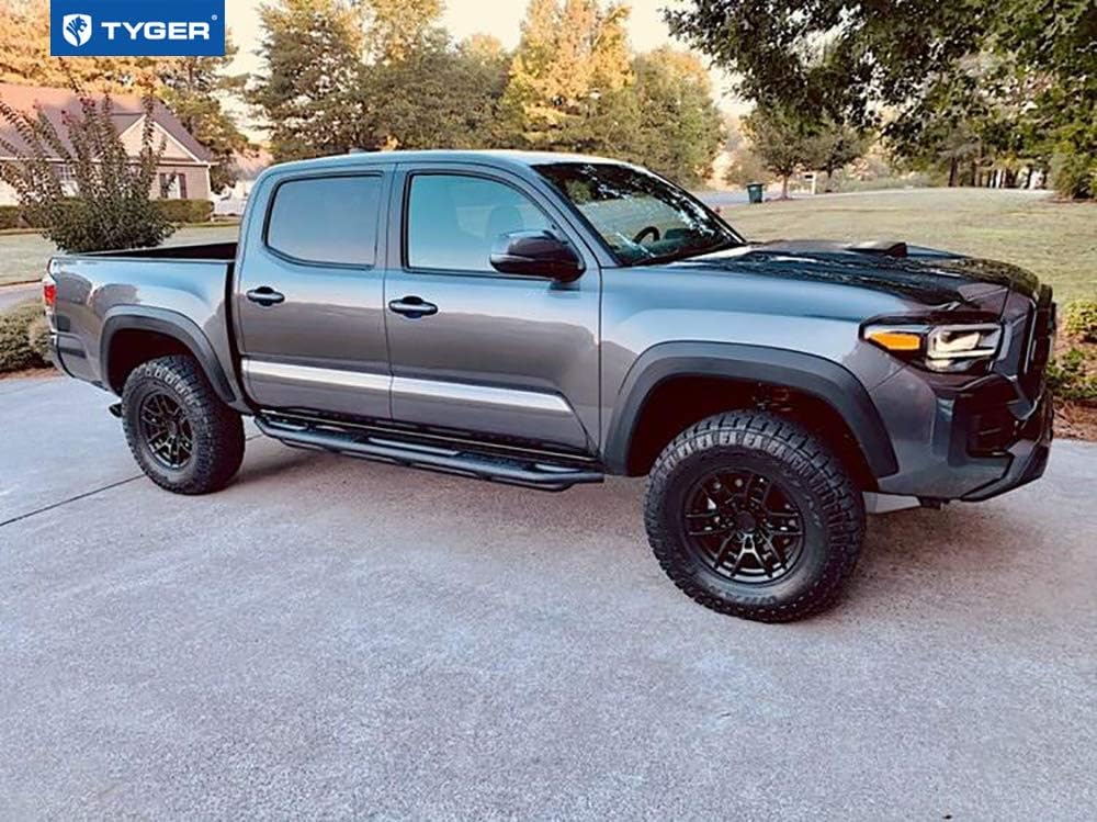 Textured Black Side Step Nerf Bars for Tacoma Double Cab S7617