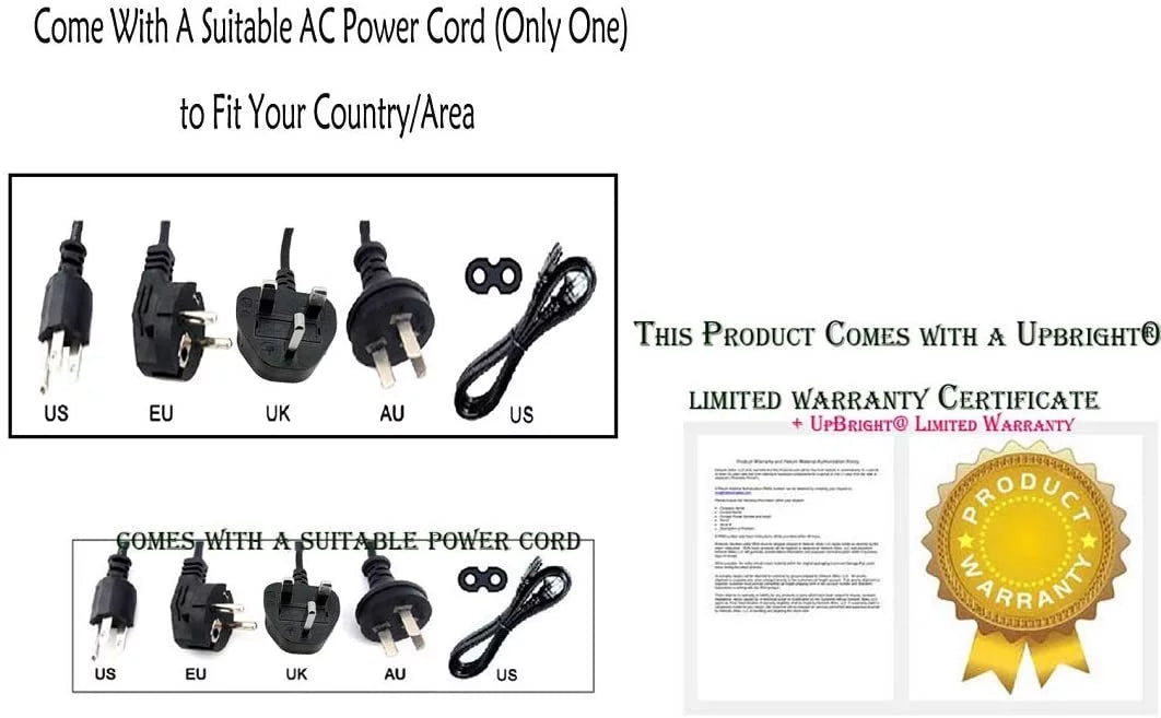 Global AC / DC Adapter Switching Power Supply Cord Cable PS Charger X5132