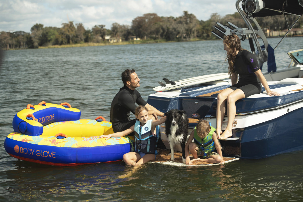 Yellow 2 Person Inflatable Towable Tube O147057