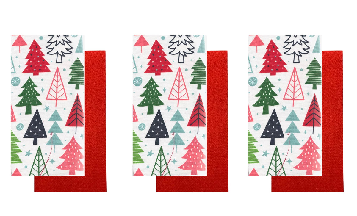Cotton Kitchen Dish Towels 6 Pack Set Q486955