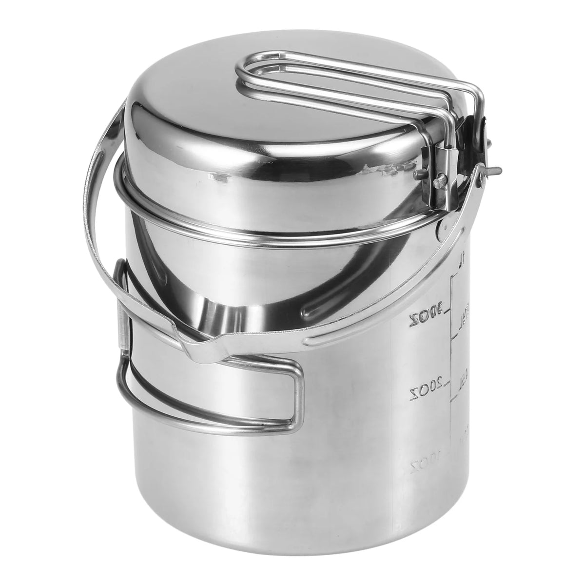 Stainless Steel 1L Cooking Kettle with Foldable Handle V70194