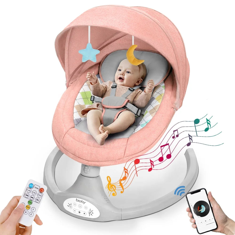 Electric Baby Swing with Remote Control, Grey E414154
