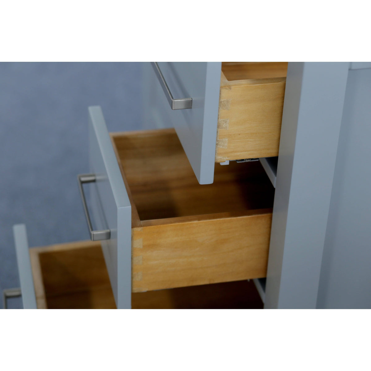 Gray Wood Vanity Cabinet Only S1436