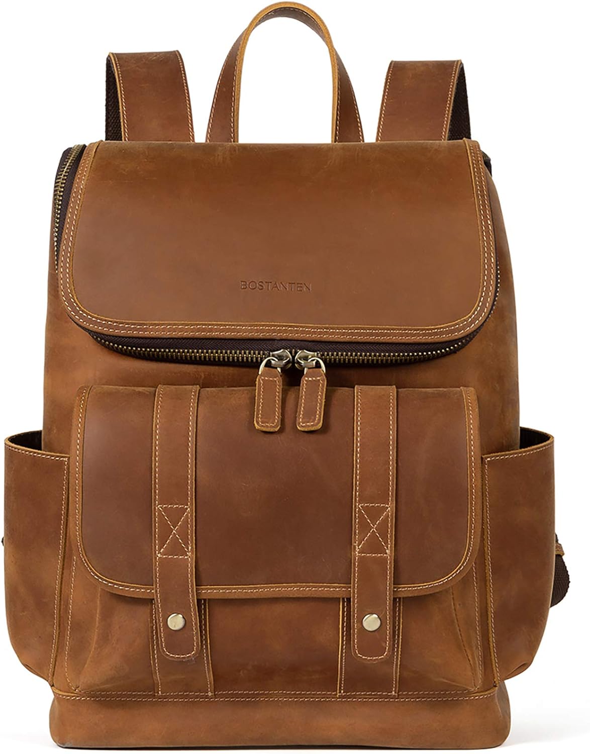 Leather Laptop Backpack E2503