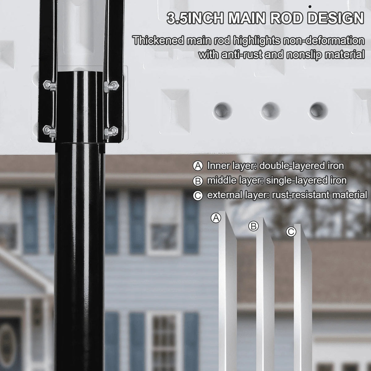 Portable Adjustable Height Basketball Hoop with Backboard H94136
