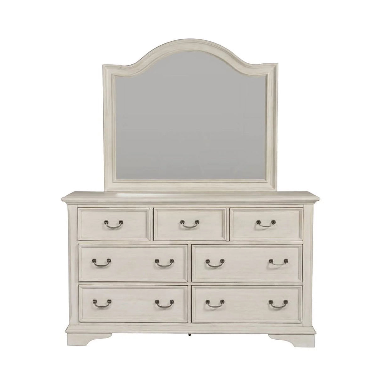 White 7 Drawer Wooden Dresser W484628