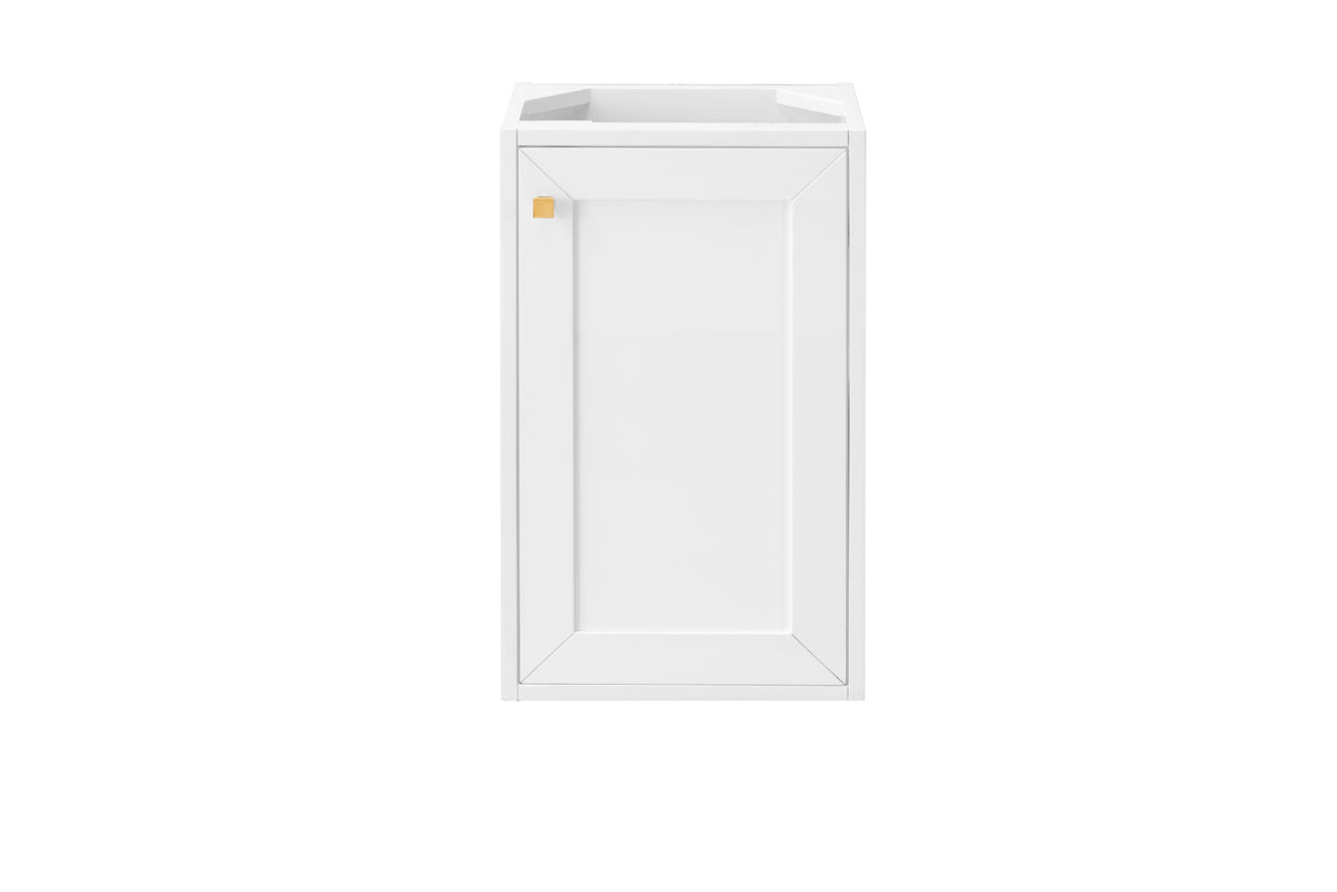 16 in. Glossy White Single Vanity Cabinet Z3534