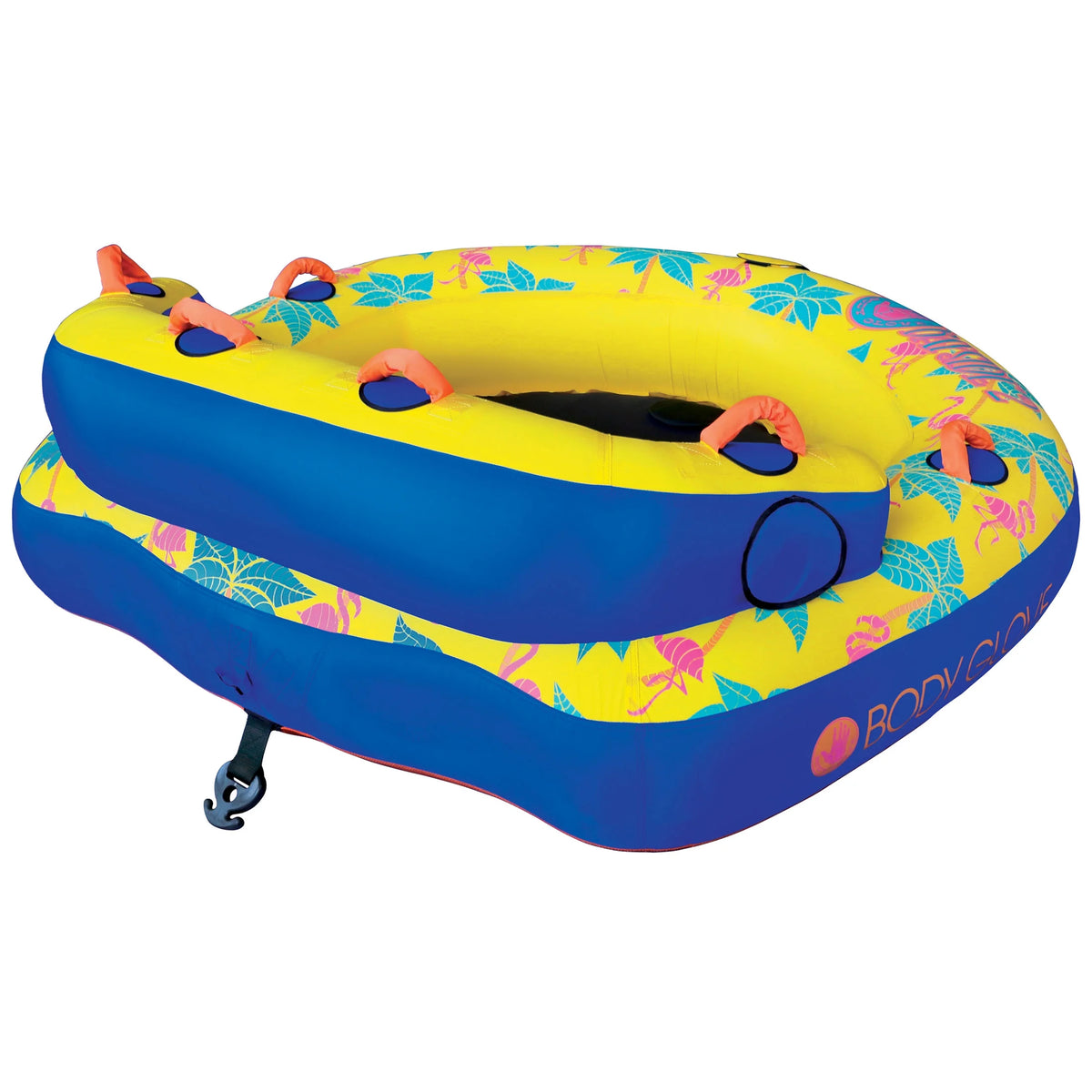 Yellow 2 Person Inflatable Towable Tube O147057