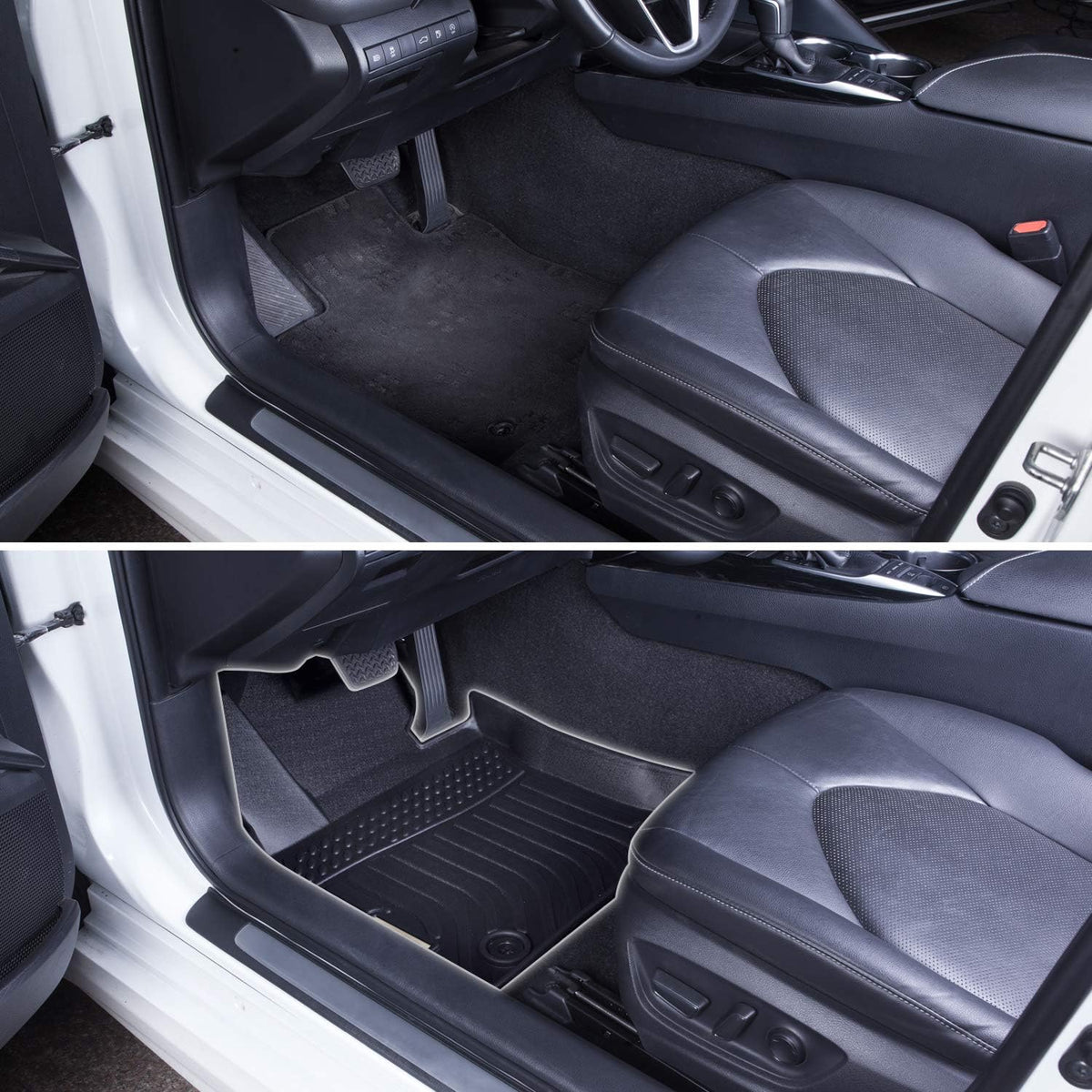Black Front and Rear Car Mats for Hyundai Tucson 2019 2020 2021 X165