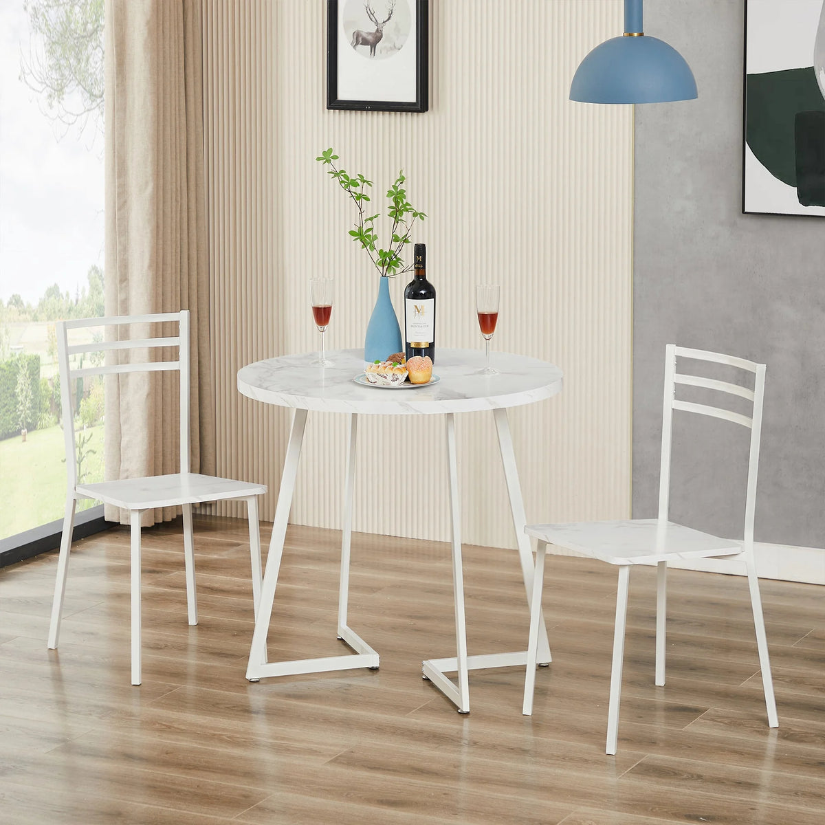 3 Piece Dining Table Set with 2 Chairs H3024