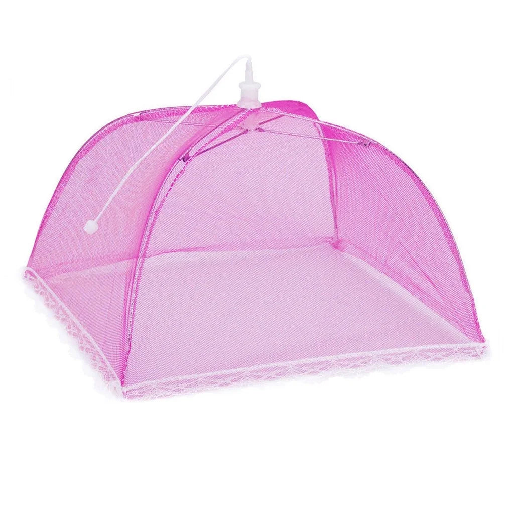 5 Large Mesh Screen Food Cover Tent Dome Net Umbrella Picnic I370970