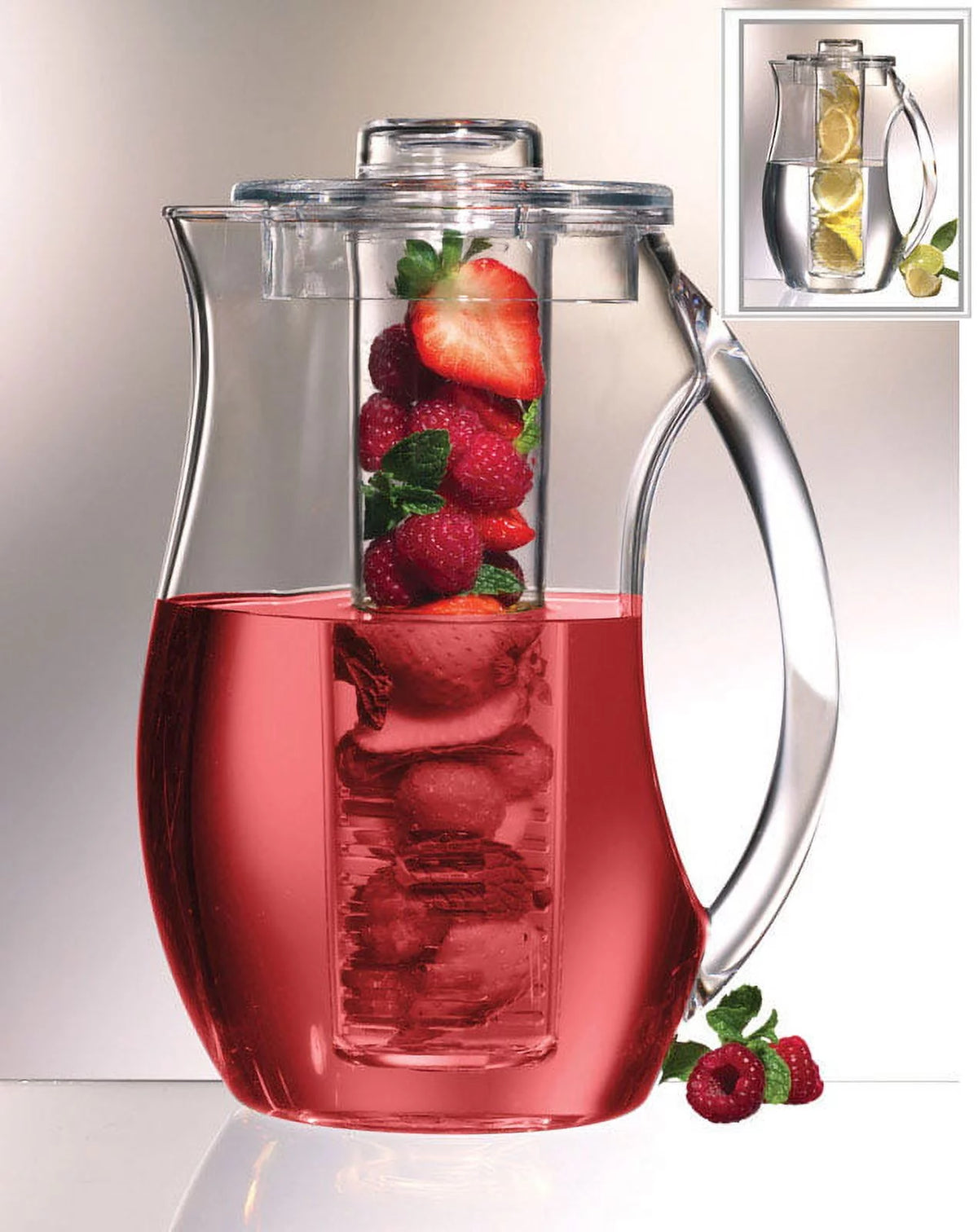 Clear 92 Oz Acrylic Fruit Infusion Pitcher C752