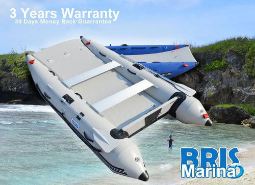 11Ft Inflatable Catamaran Boat Dinghy Gray V557200