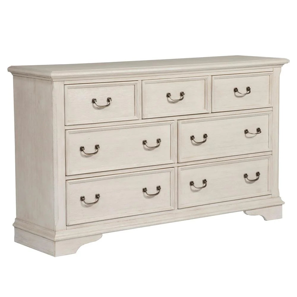 White 7 Drawer Wooden Dresser W484628