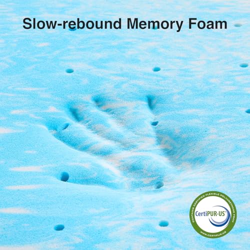 3 Inch Cooling Gel Memory Foam Mattress Topper Queen T75278