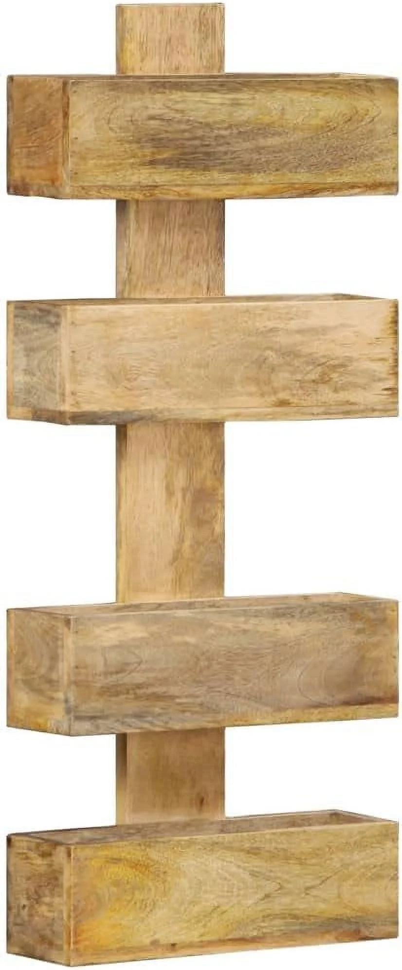 Magazine Wall Rack Small Bookshelf Solid Mango Wood Z5885