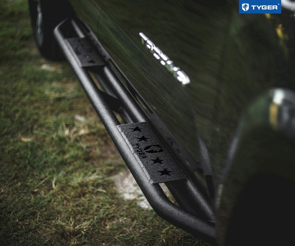 Textured Black Side Step Nerf Bars for Tacoma Double Cab S7617