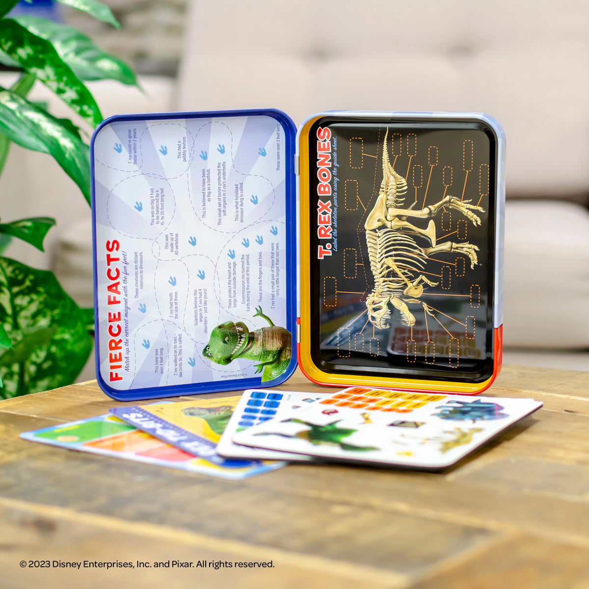 Multicolor Dinosaur Science Educational Magnetic Activity Tin H767488
