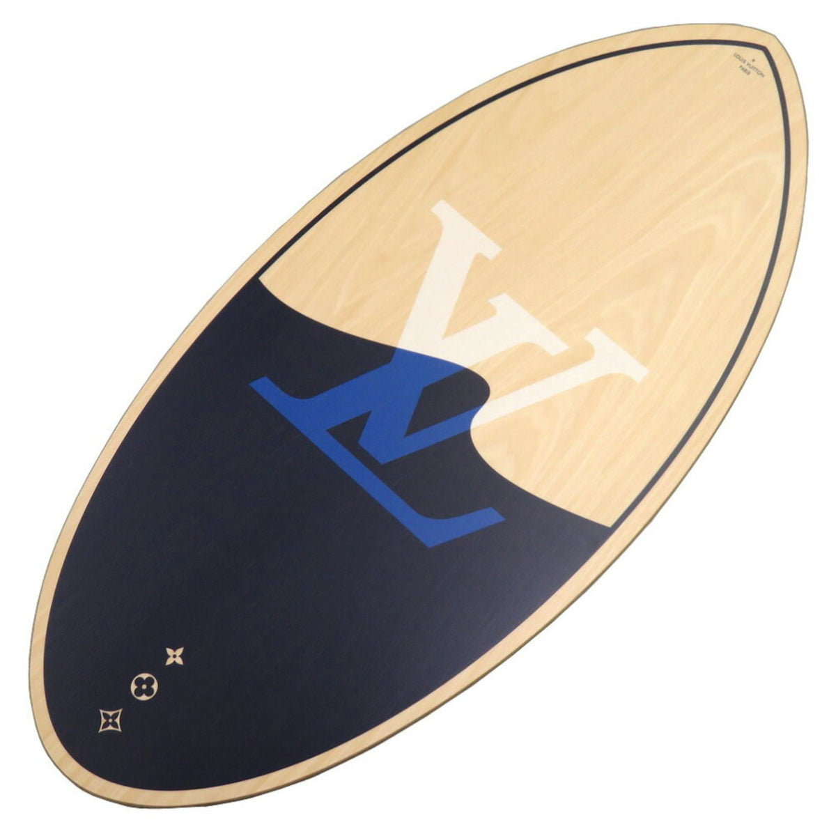 Pre-Owned Wood Blue Sports Skimboard U6178