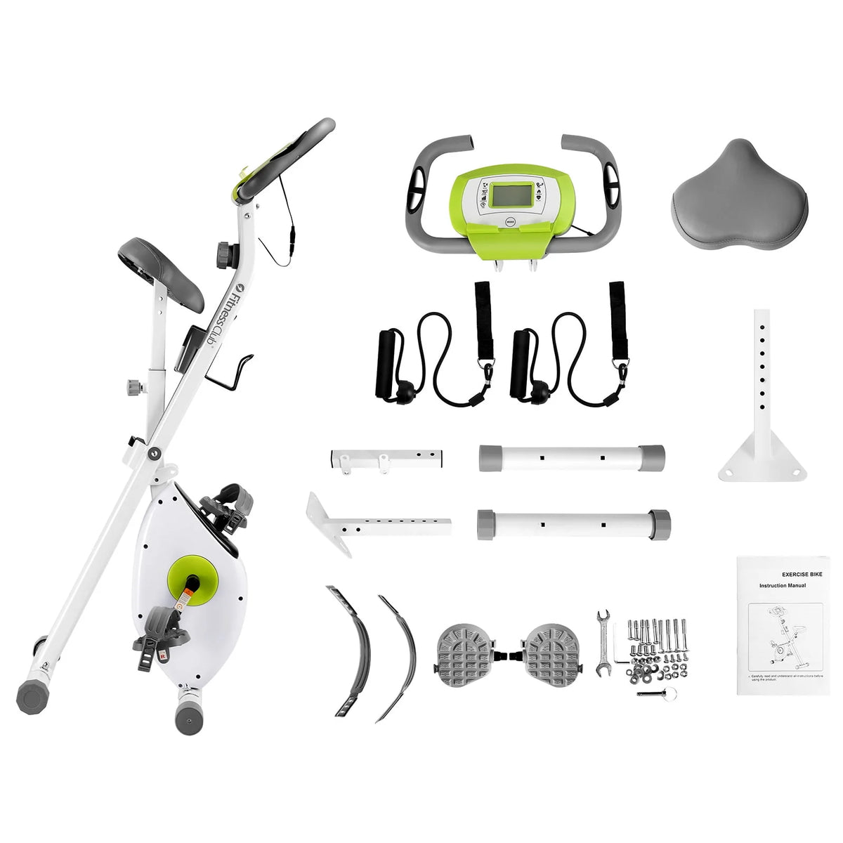 Folding Upright Magnetic Resistance Exercise Bike V3402