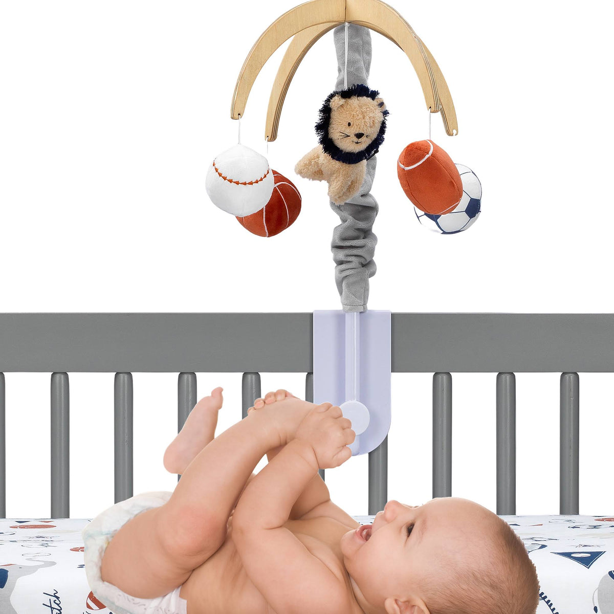 Beige Musical Baby Crib Mobile Toy L290