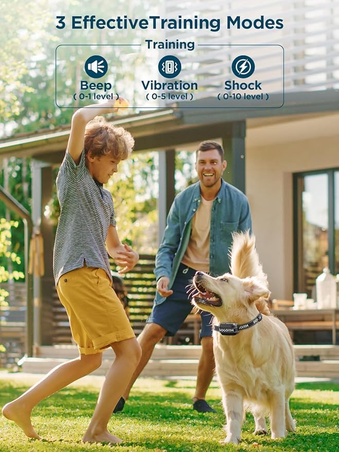Wireless Dog Fence Electric Collar Waterproof Rechargeable Pet Containment System Q482358