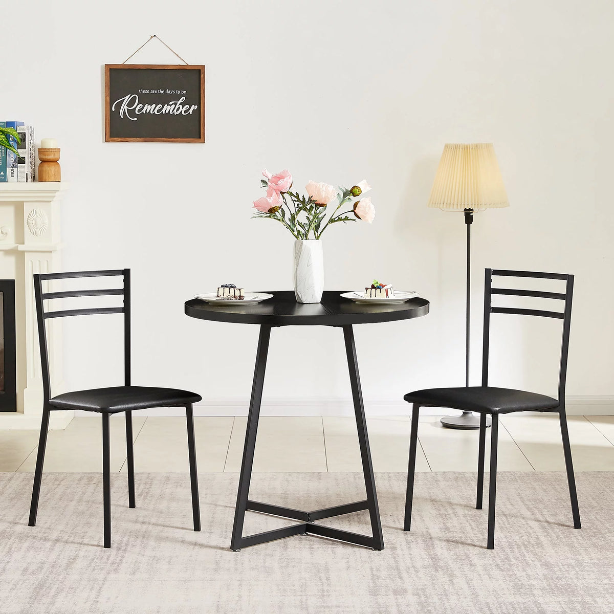 3 Piece Dining Table Set with 2 Chairs H3024