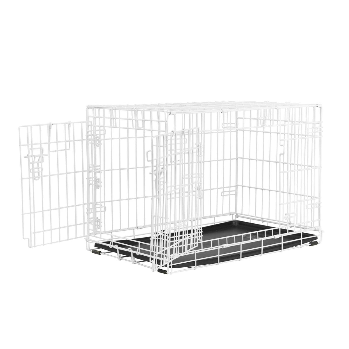 White 2-Door Dog Crate Q3470