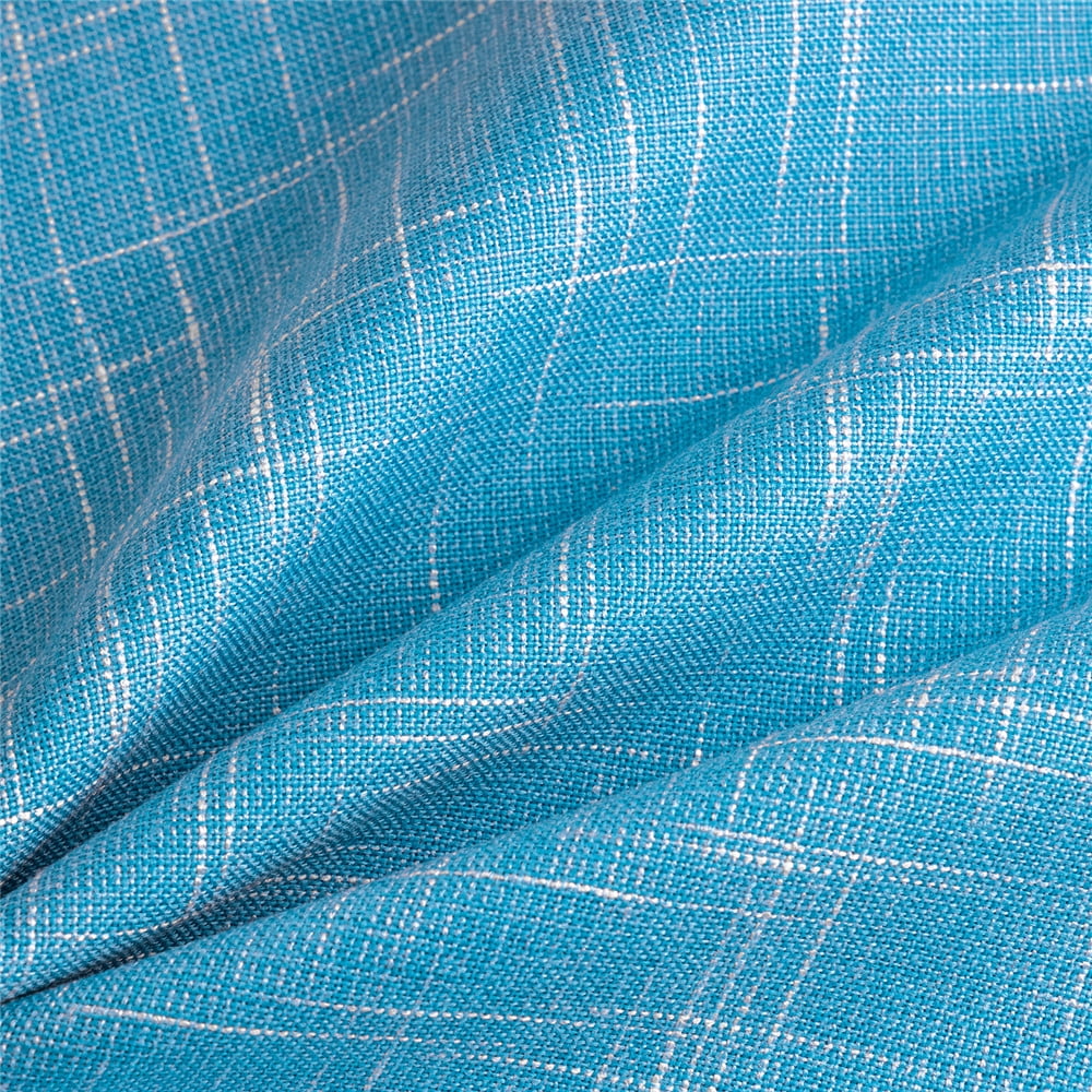 Lake Blue Striped Polyester Blend Throw Pillow, 2 Count R48804