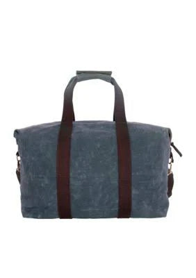 Slate Waxed Canvas Weekender Q7052