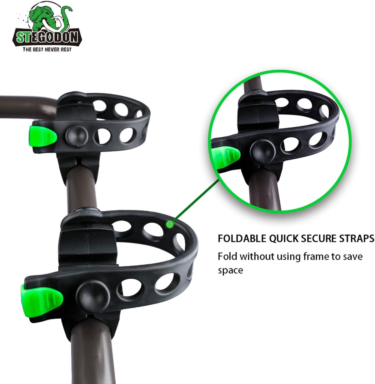 2 Bike Hitch Rack 2'' Hitch Receiver Heavy Duty Bicycle Carrier Racks Hitch Mount Double Foldable Rack Pack of 2 N453153