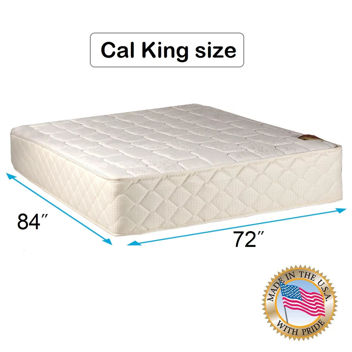 Cali King Medium Firm Two-Sided Mattress with Cover L82311