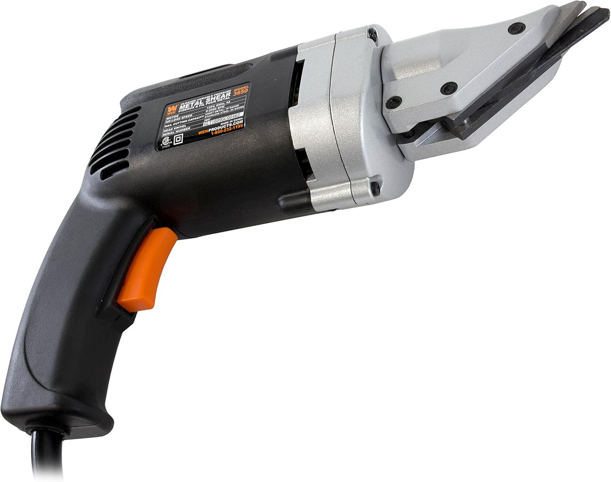 4.0-Amp Corded Variable Speed Swivel Head Electric Metal Cutter Shear K202