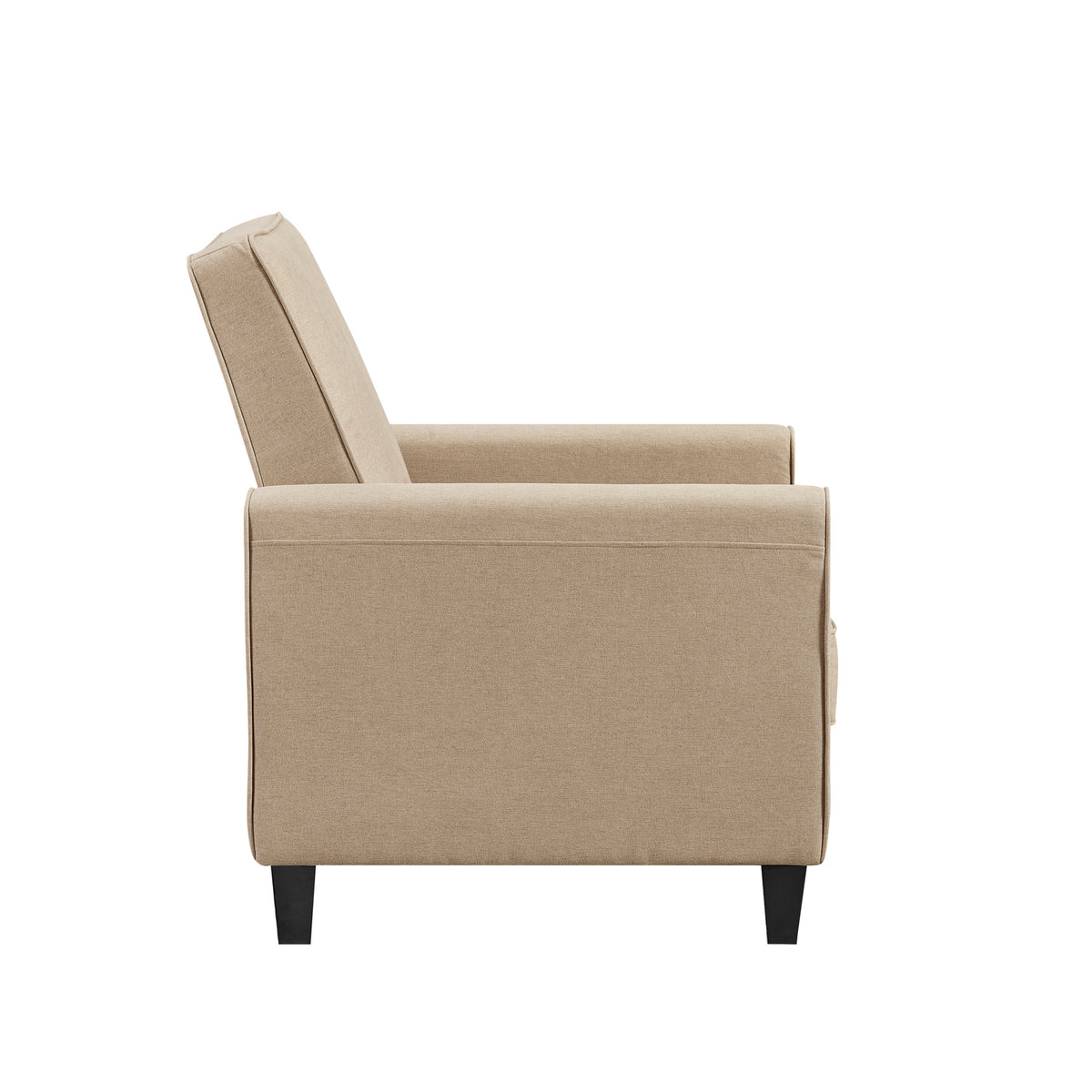Mocha Linen Upholstered Club Chair Set of 2 K800147