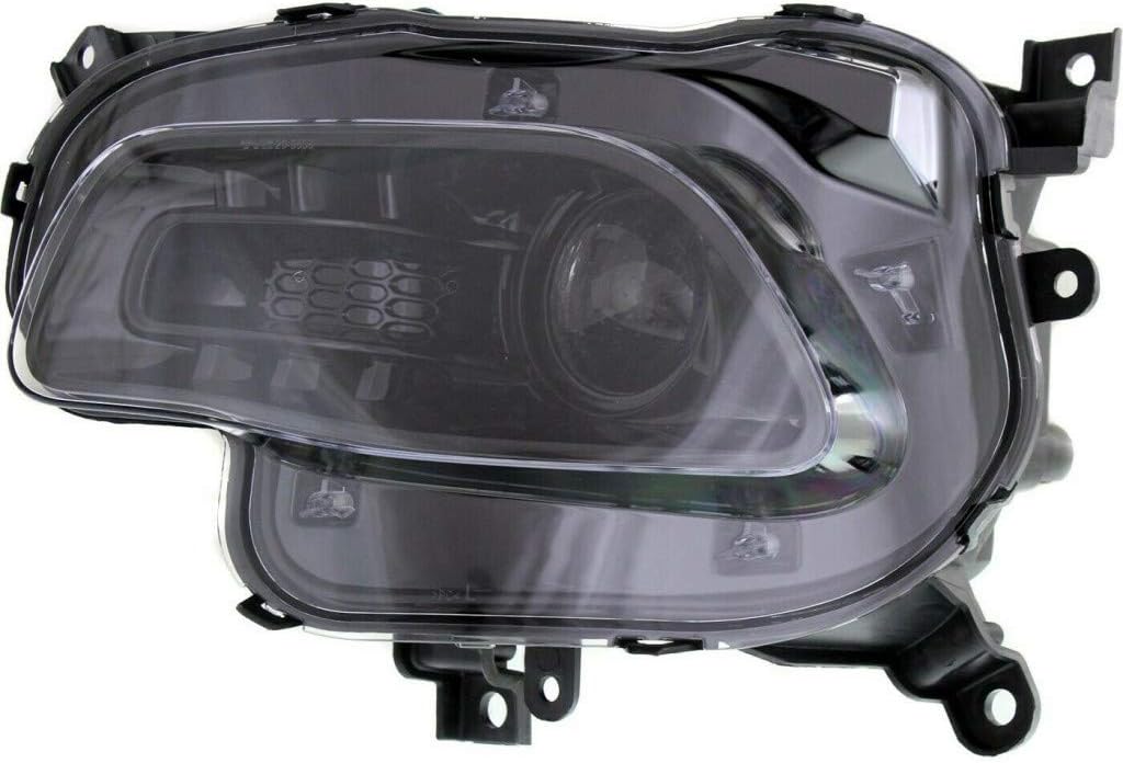 Jeep Cherokee Headlight Assembly Pair Halogen Black Trim T987